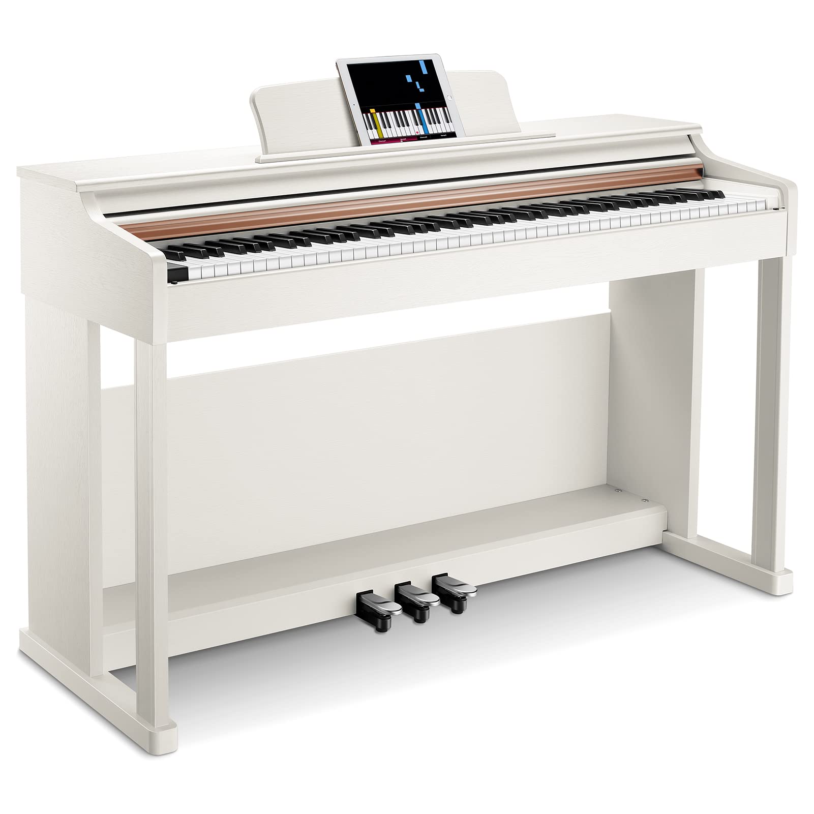 電子ピアノ 88鍵盤 スライダーカバー ピアノタッチ 一体型木製スタンド